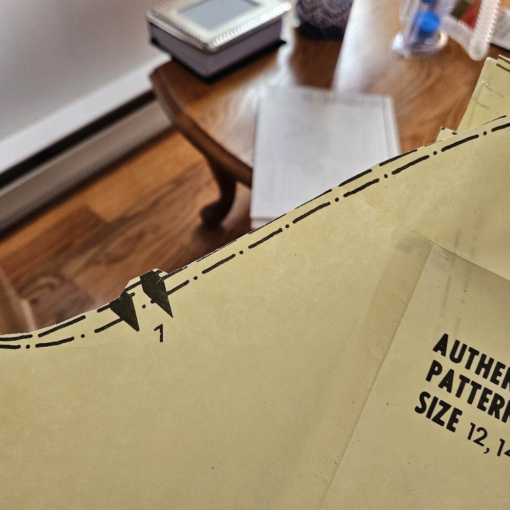 Authentic Patterns Inc. Square Dance Pattern Sizes 12, 14, 16. Partially Cut. - Picture 9 of 14